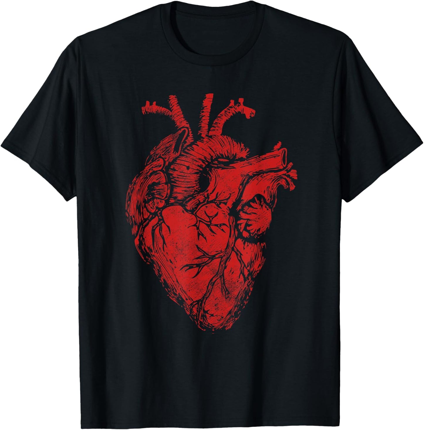 Anatomical Heart Show Your Love Anatomy Cardiology T-Shirt - T-Shirt | Black