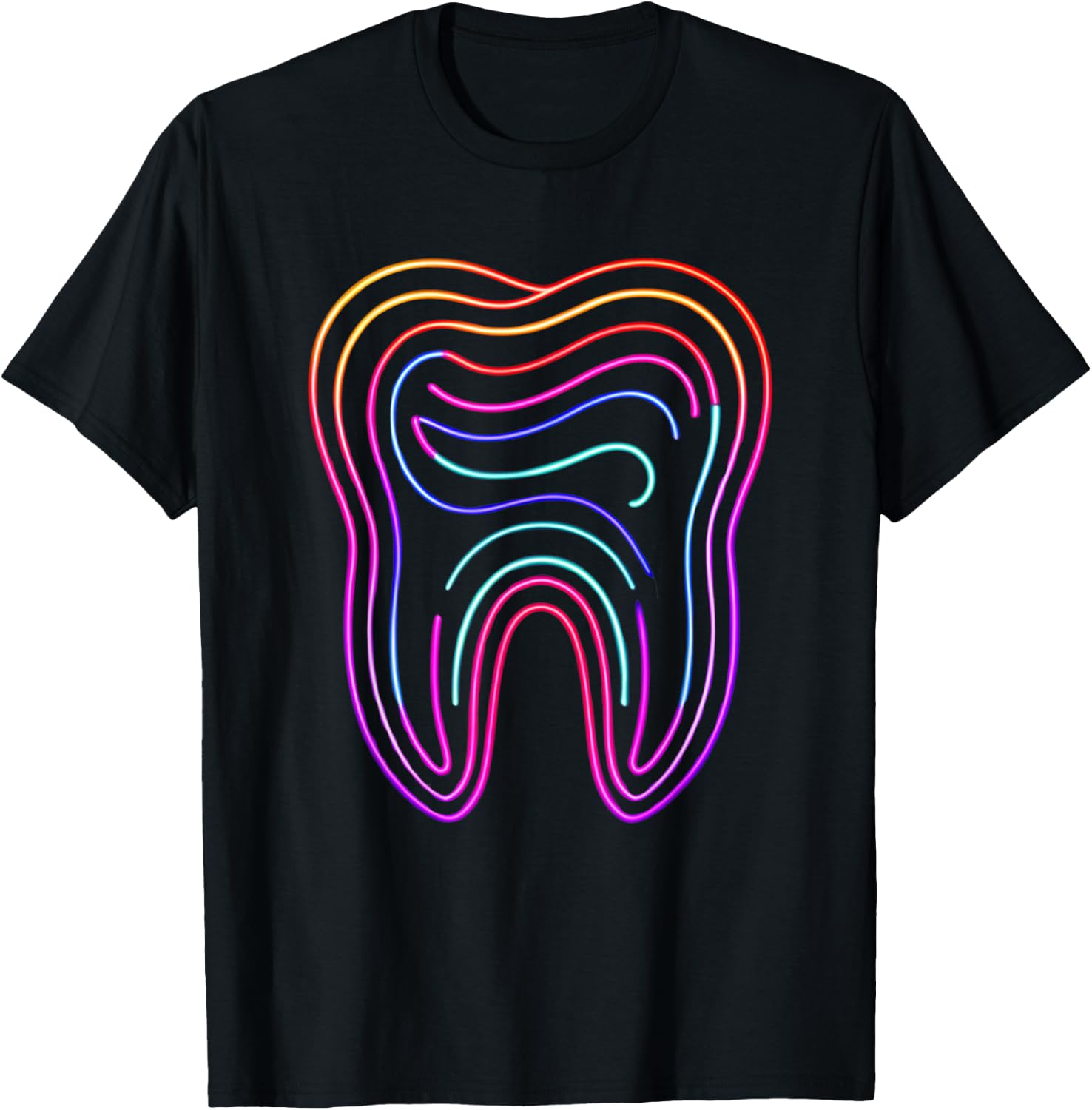 Dentist Retro Vintage Teeth Dental Hygienist Assistant Tooth T-Shirt - T-Shirt | Black
