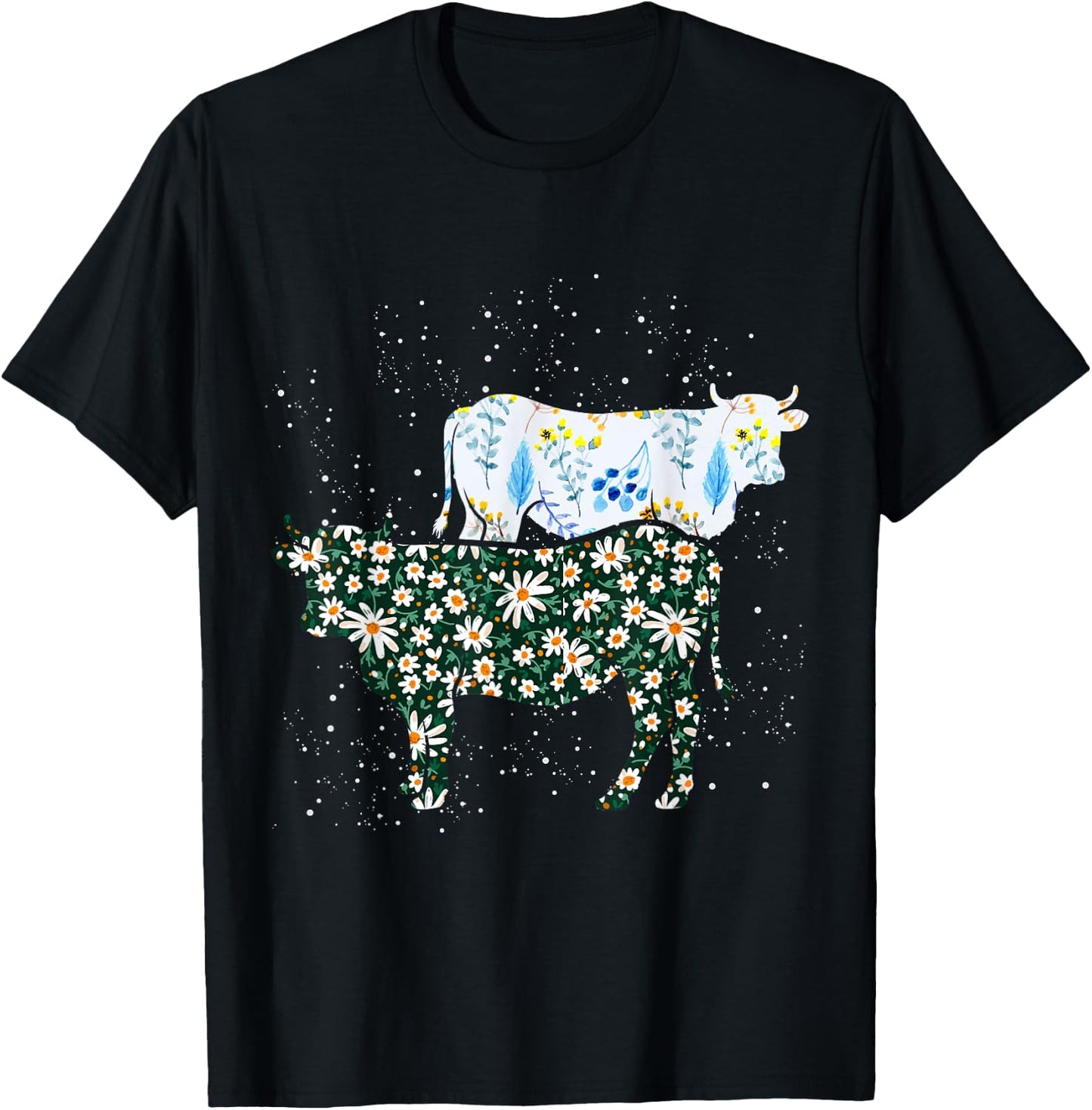 Vintage Cow T-Shirt - T-Shirt | Black