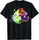 Super Mario Bros Deluxe Rainbow Run Mario Nintendo Portrait T-Shirt - T-Shirt | Black