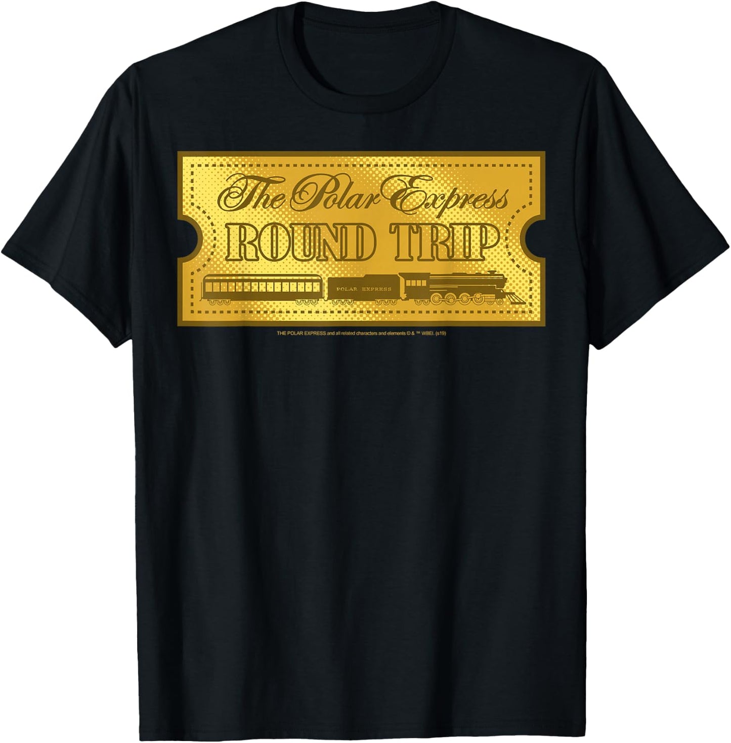 The Polar Express Round Trip Ticket T-Shirt - T-Shirt | Black