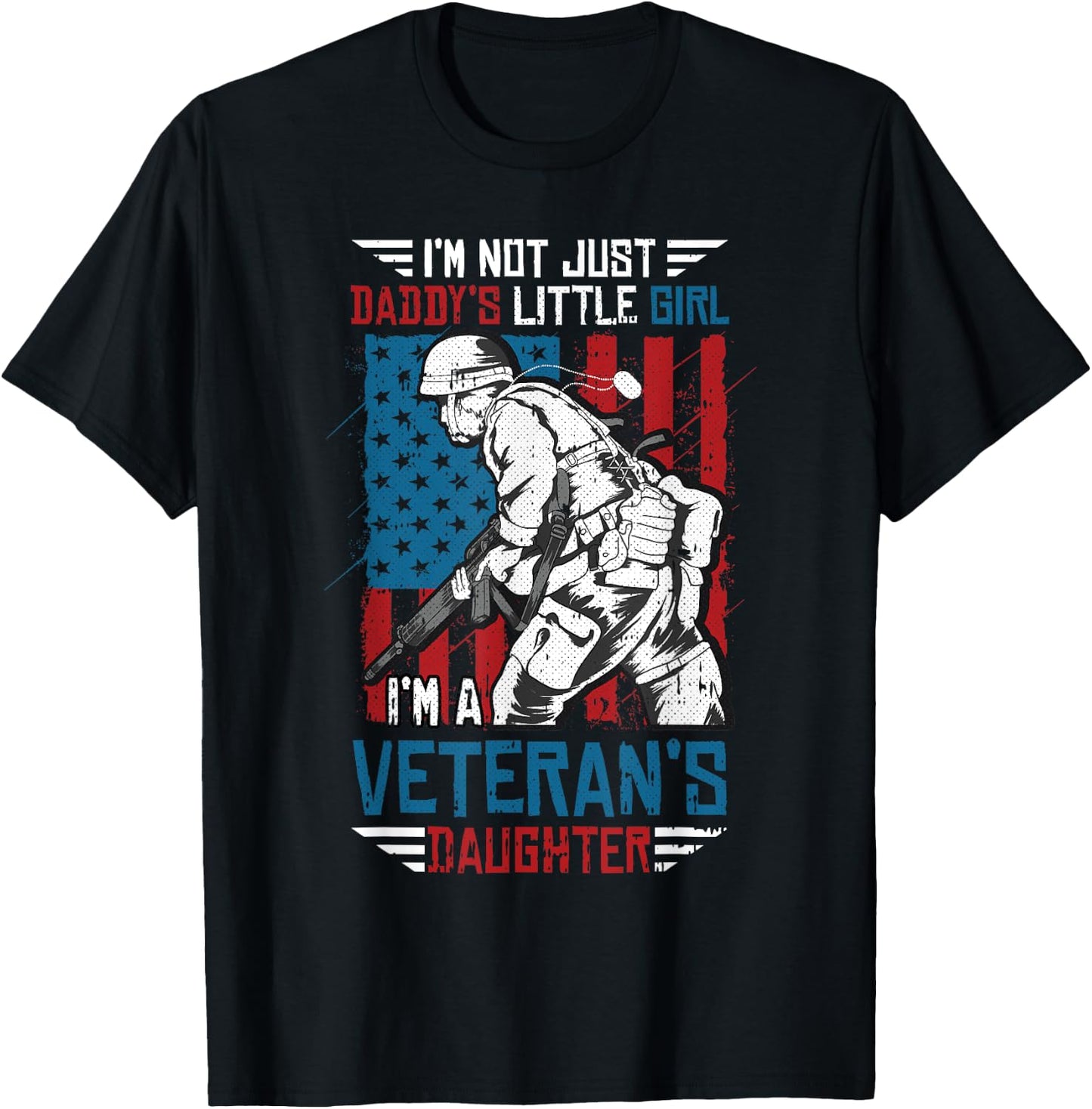 Veteran Daughter Month Of The Military Child Army Kids T-Shirt - T-Shirt | Black