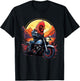 Biker Rooster Riding Motorcycle T-Shirt - T-Shirt | Black