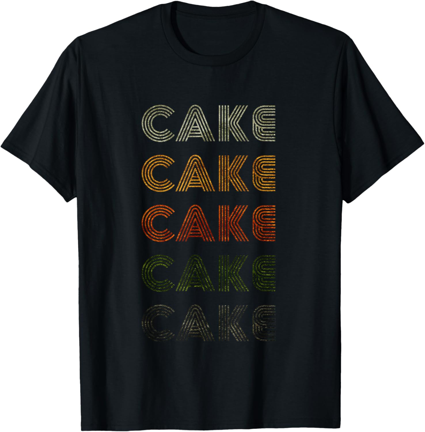 Love Heart Cake Grunge Vintage Style Black Cake T-Shirt - T-Shirt | Black