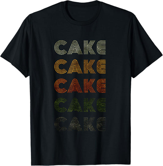 Love Heart Cake Grunge Vintage Style Black Cake T-Shirt - T-Shirt | Black