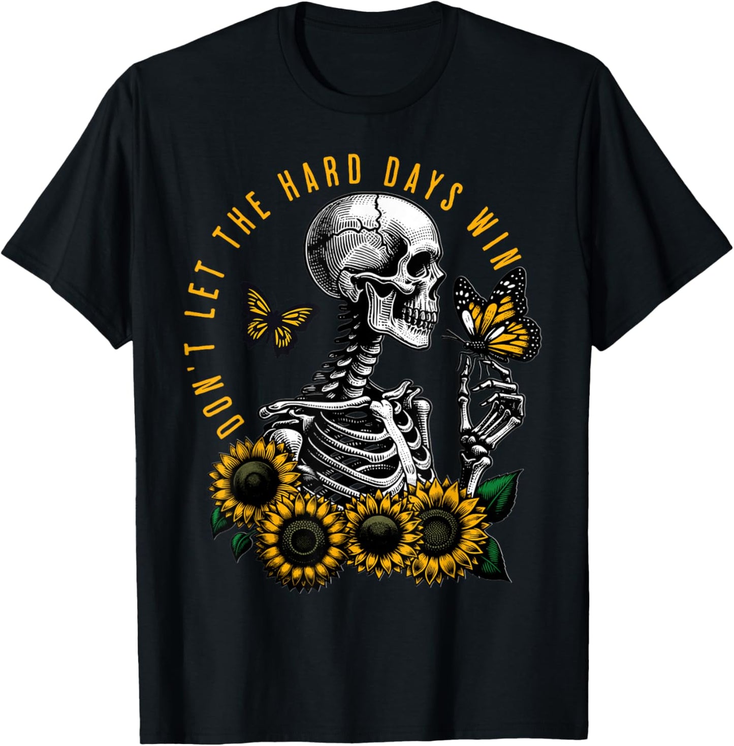 Dont Let The Hard Days Win Vintage T-Shirt - T-Shirt | Black