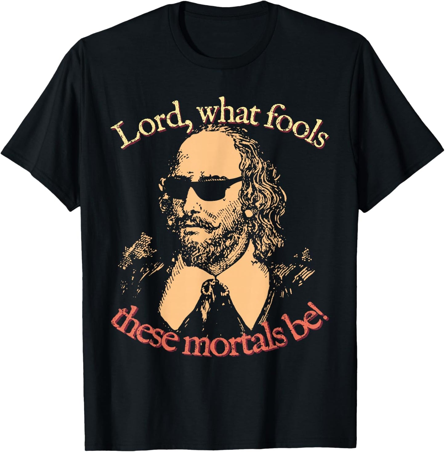 Puck: Lord, What Fools These Mortals Be! William Shakespeare T-Shirt - T-Shirt | Black