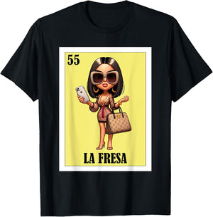 Funny Mexican Design - La Fresa T-Shirt - T-Shirt | Black