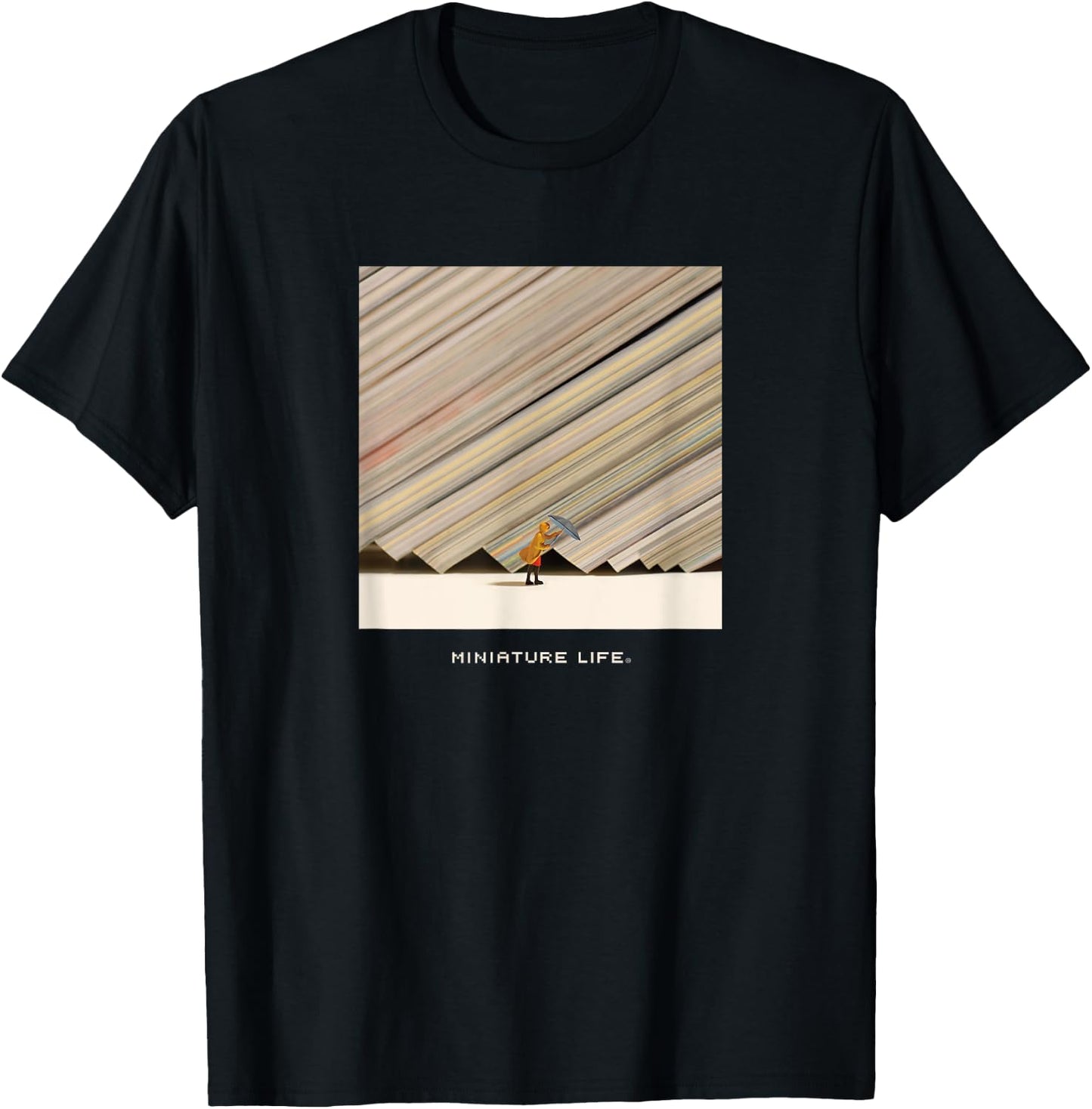 Slanting Rain T-Shirt - T-Shirt | Black