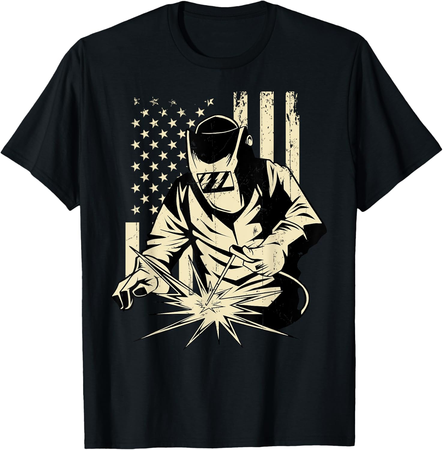 Welder Welding Blacksmith Metal Worker Fabricator T-Shirt - T-Shirt | Black