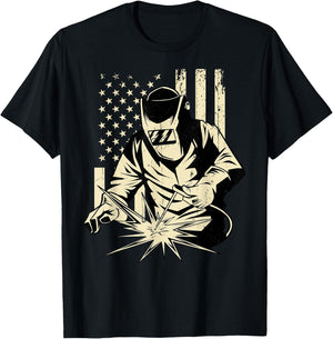 Welder Welding Blacksmith Metal Worker Fabricator T-Shirt - T-Shirt | Black