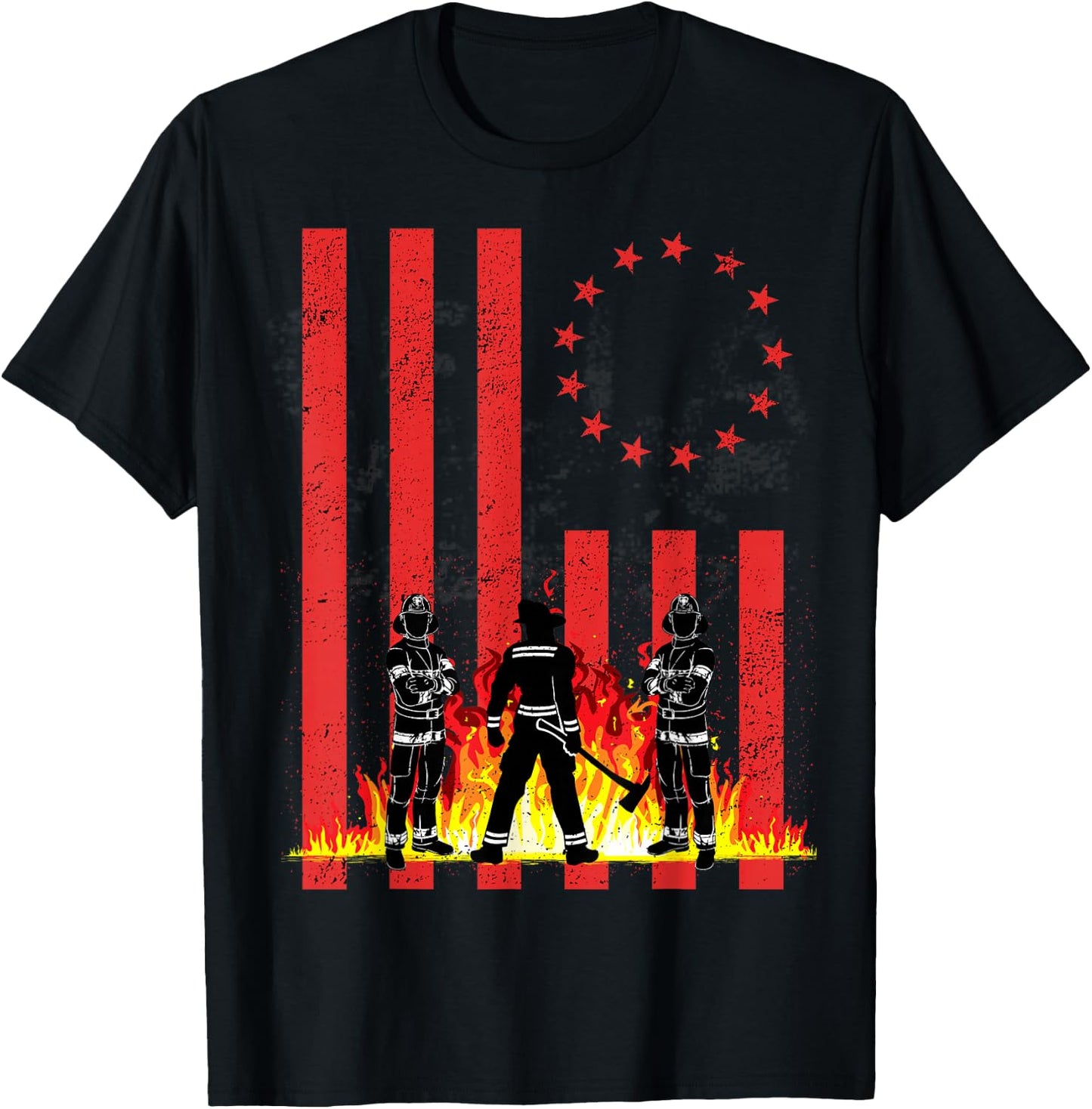Rush tunnel to tower - Red Betsy Ross Flag Gift T-Shirt - T-Shirt | Black
