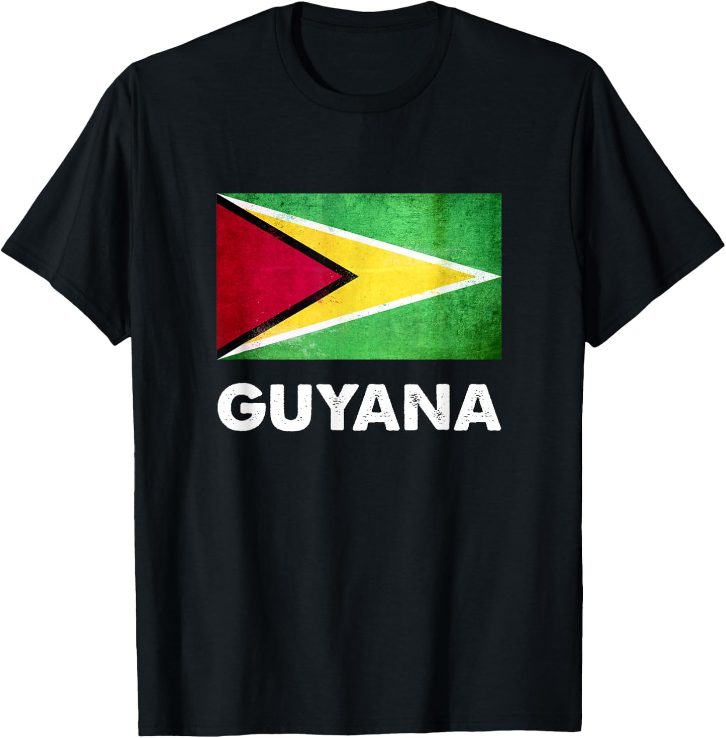 Guyana Flag Shirt | Guyanese T-Shirt - T-Shirt | Black