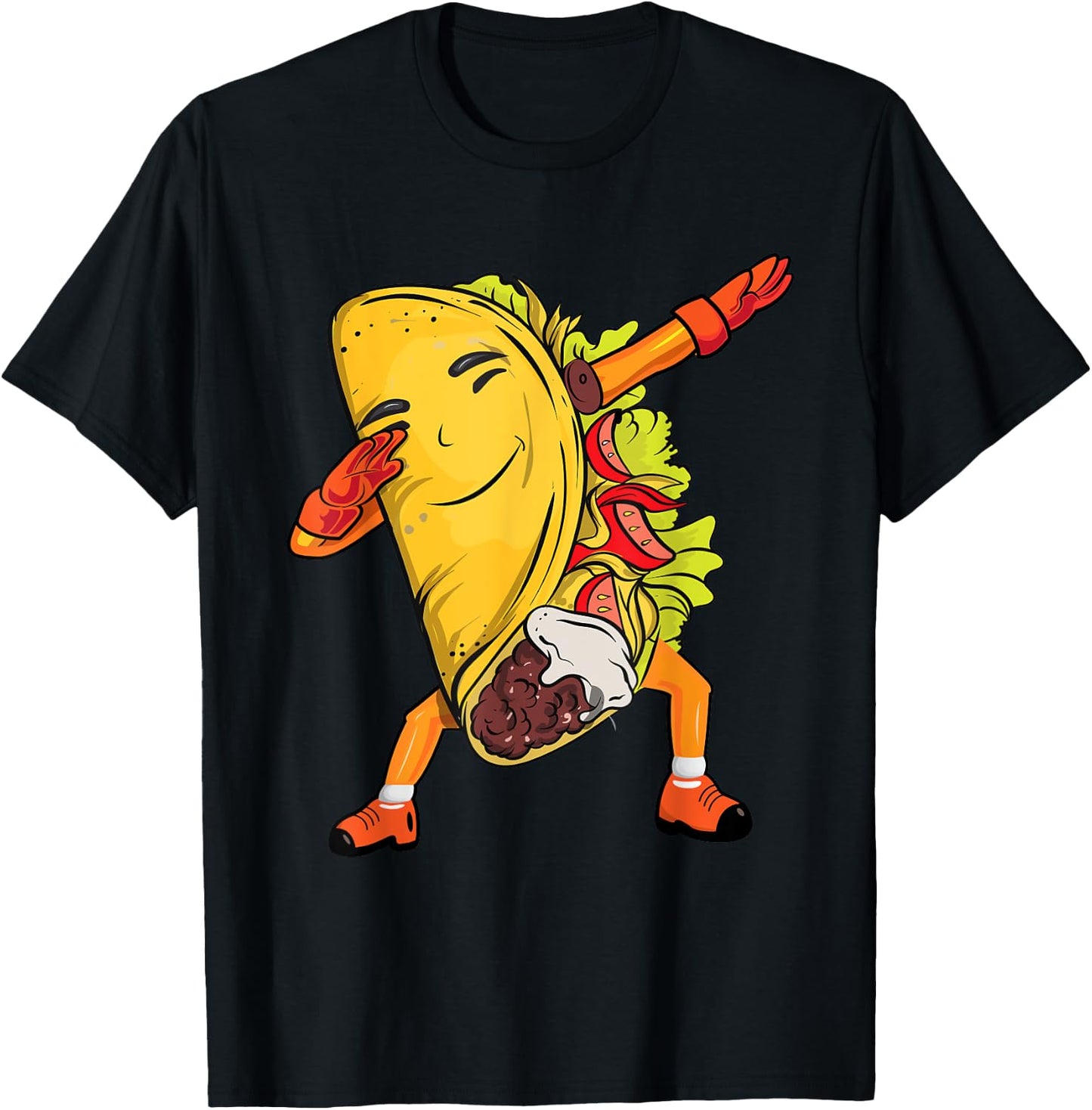 Dabbing Taco Funny Tacos Cinco De Mayo Kids Boys Pajama T-Shirt - T-Shirt | Black
