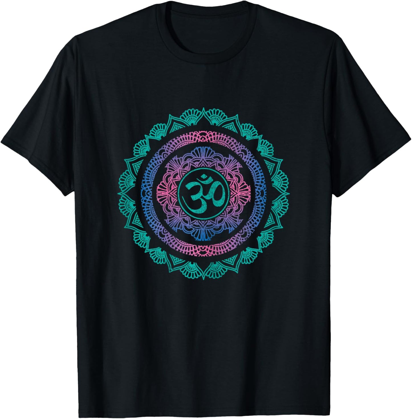 Yoga Mandala Om Symbol Buddha Yogi Gift T-Shirt - T-Shirt | Black