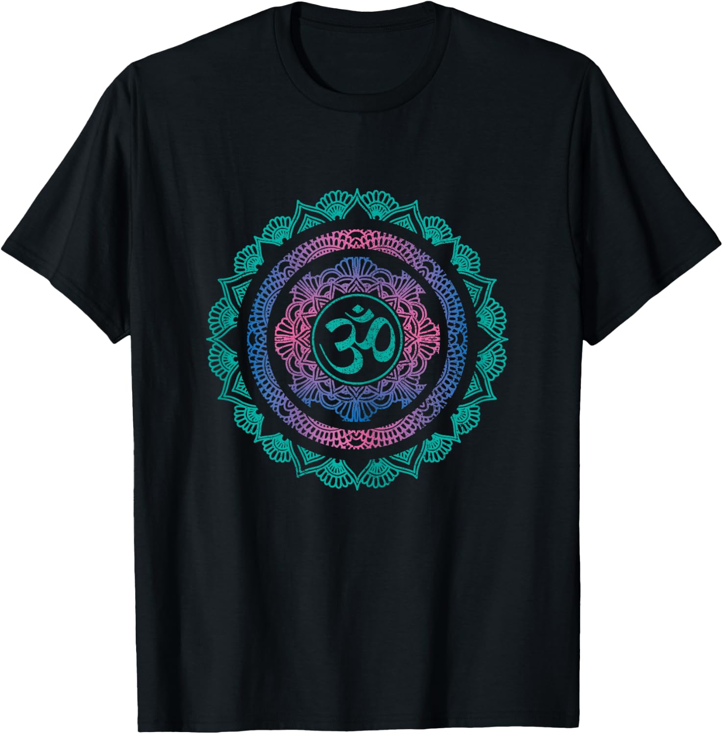 Yoga Mandala Om Symbol Buddha Yogi Gift T-Shirt - T-Shirt | Black