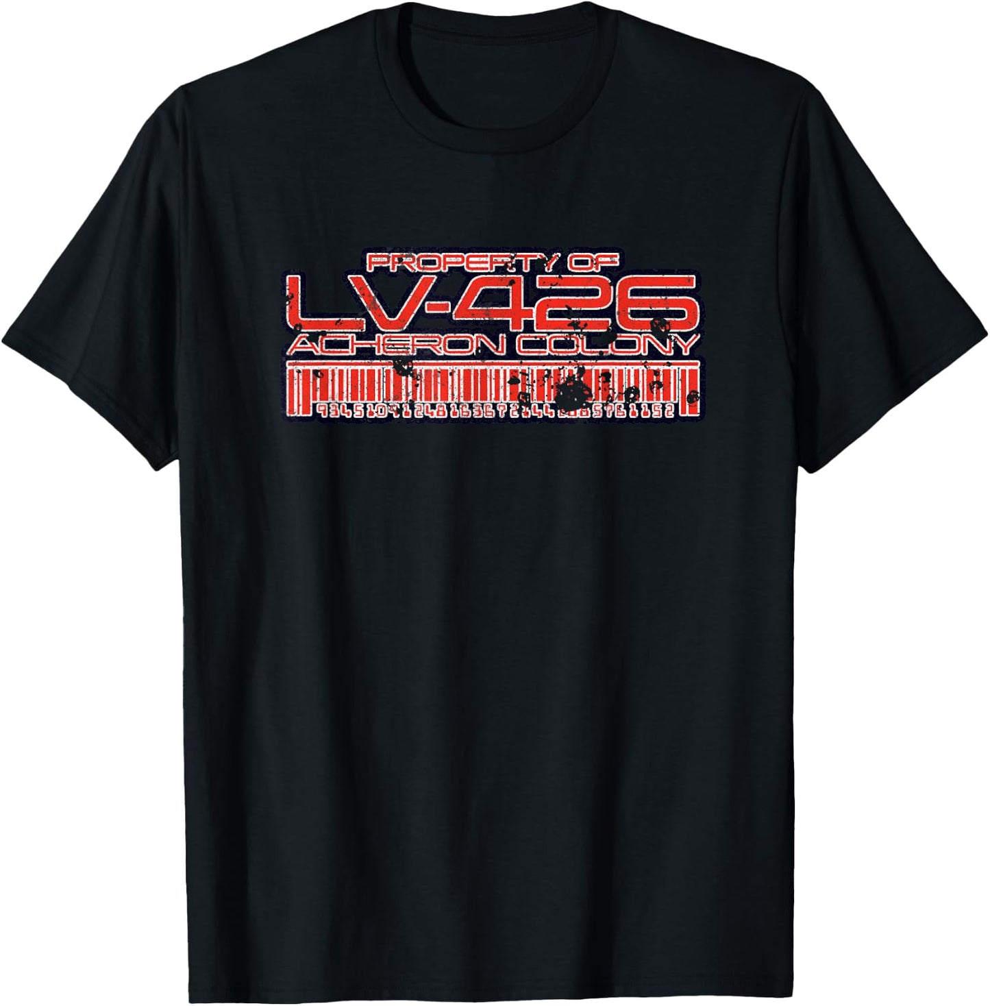 Aliens Property of LV-426 Acheron Colony Retro 80s T-Shirt - T-Shirt | Black