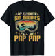 Skiing - My Favorite Ski Buddies Call Me Pap Pap T-Shirt - T-Shirt | Black