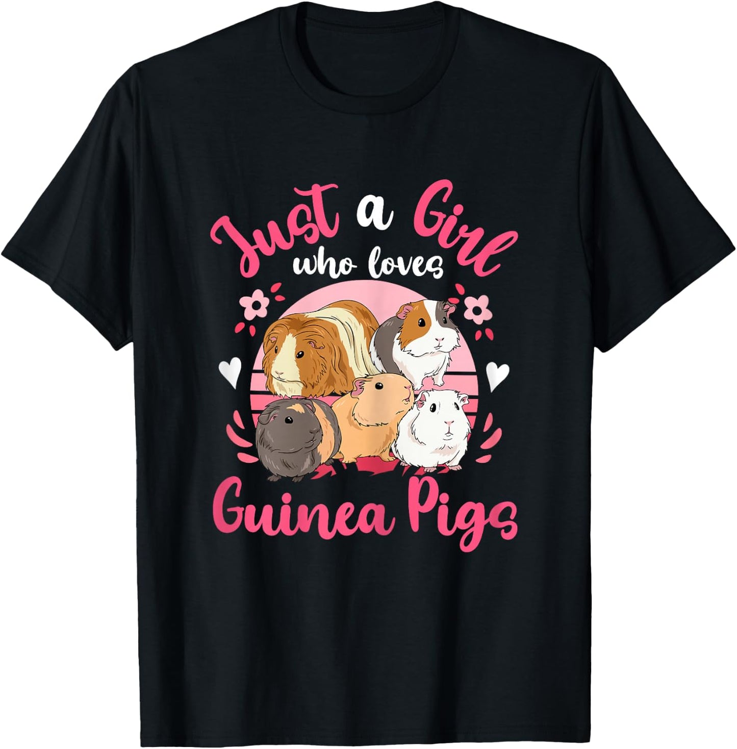 Guinea Pig Just a Girl Who Loves Guinea Pigs T-Shirt - T-Shirt | Black