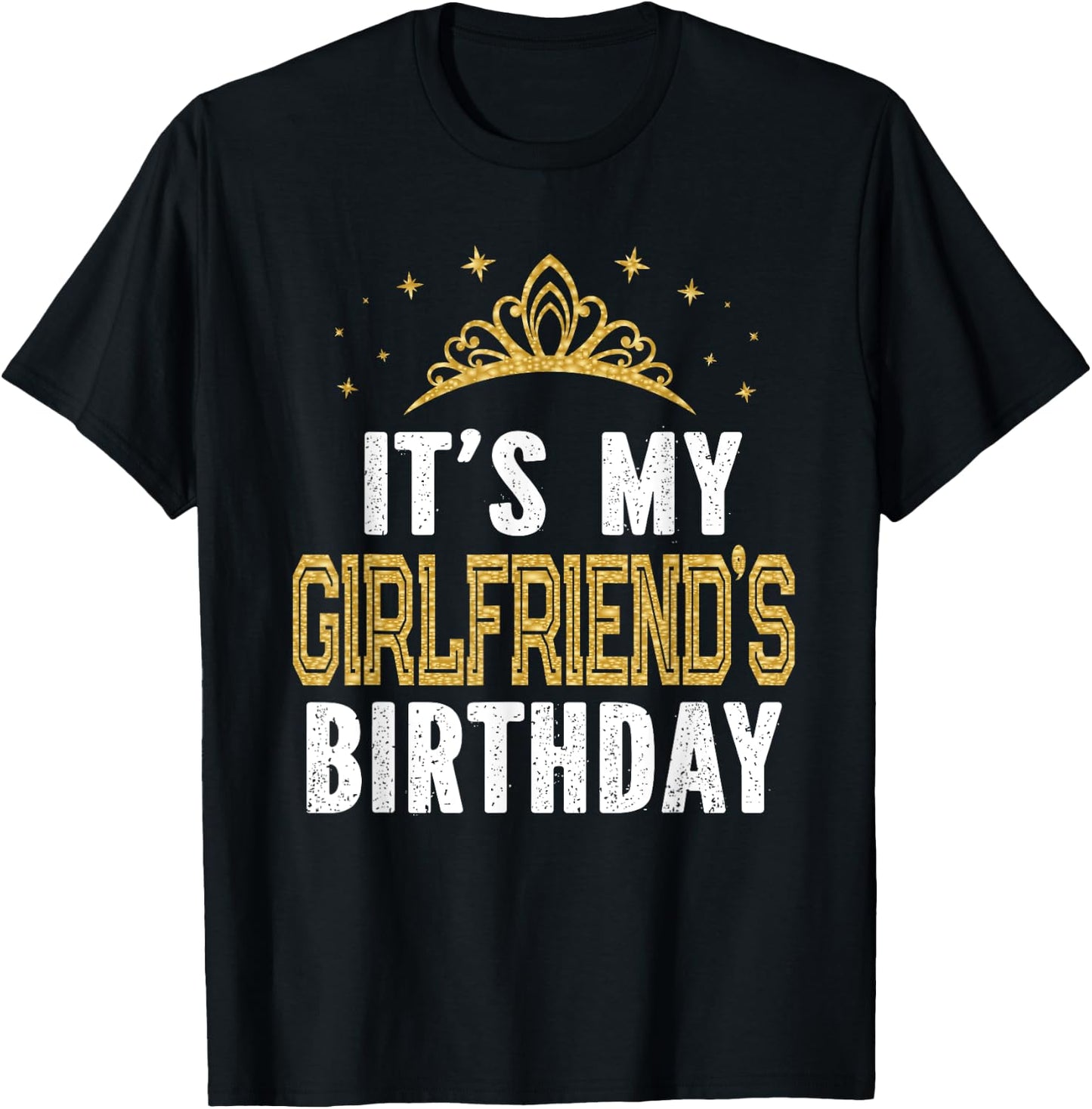 It's My Girlfriend's Birthday Party Couple T-Shirt - T-Shirt | Black