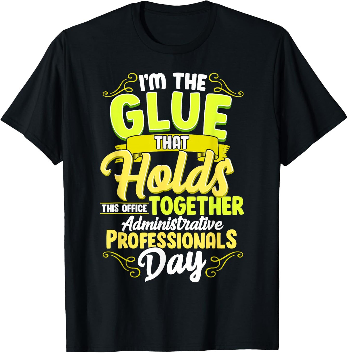 Office Queen Appreciation Women Administrative Professional T-Shirt - T-Shirt | Black