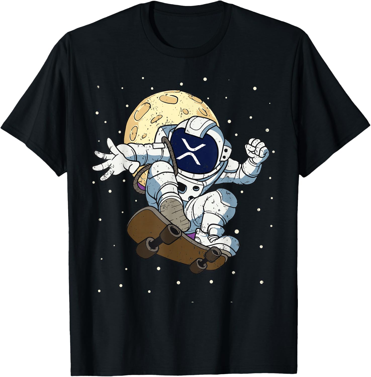 XRP Coin Token BlockChain XRP To The Moon T-Shirt - T-Shirt | Black