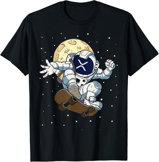 XRP Coin Token BlockChain XRP To The Moon T-Shirt - T-Shirt | Black