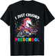 I Just Crushed PreSchool Girl Unicorn Truck Graduation T-Shirt - T-Shirt | Black