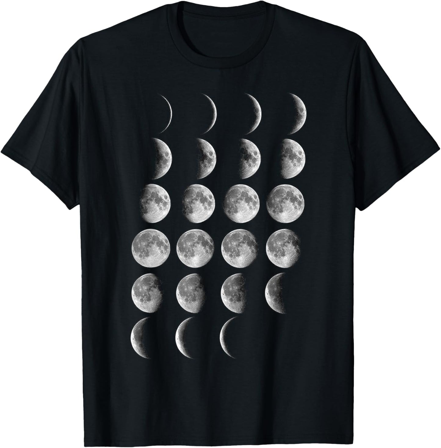 Nerdy Leonard Moon Phases Space Science Student Teacher Gift T-Shirt - T-Shirt | Black