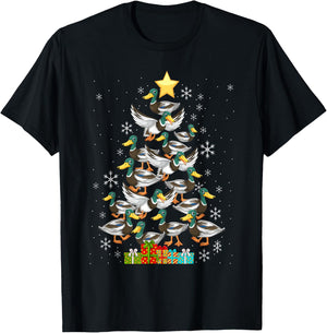 Mallard Duck Christmas Tree Costume Duck Lover T-Shirt - T-Shirt | Black