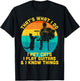 That's What I Do I Pet Cats Play Guitars Men Cat and Guitar T-Shirt - T-Shirt | Black