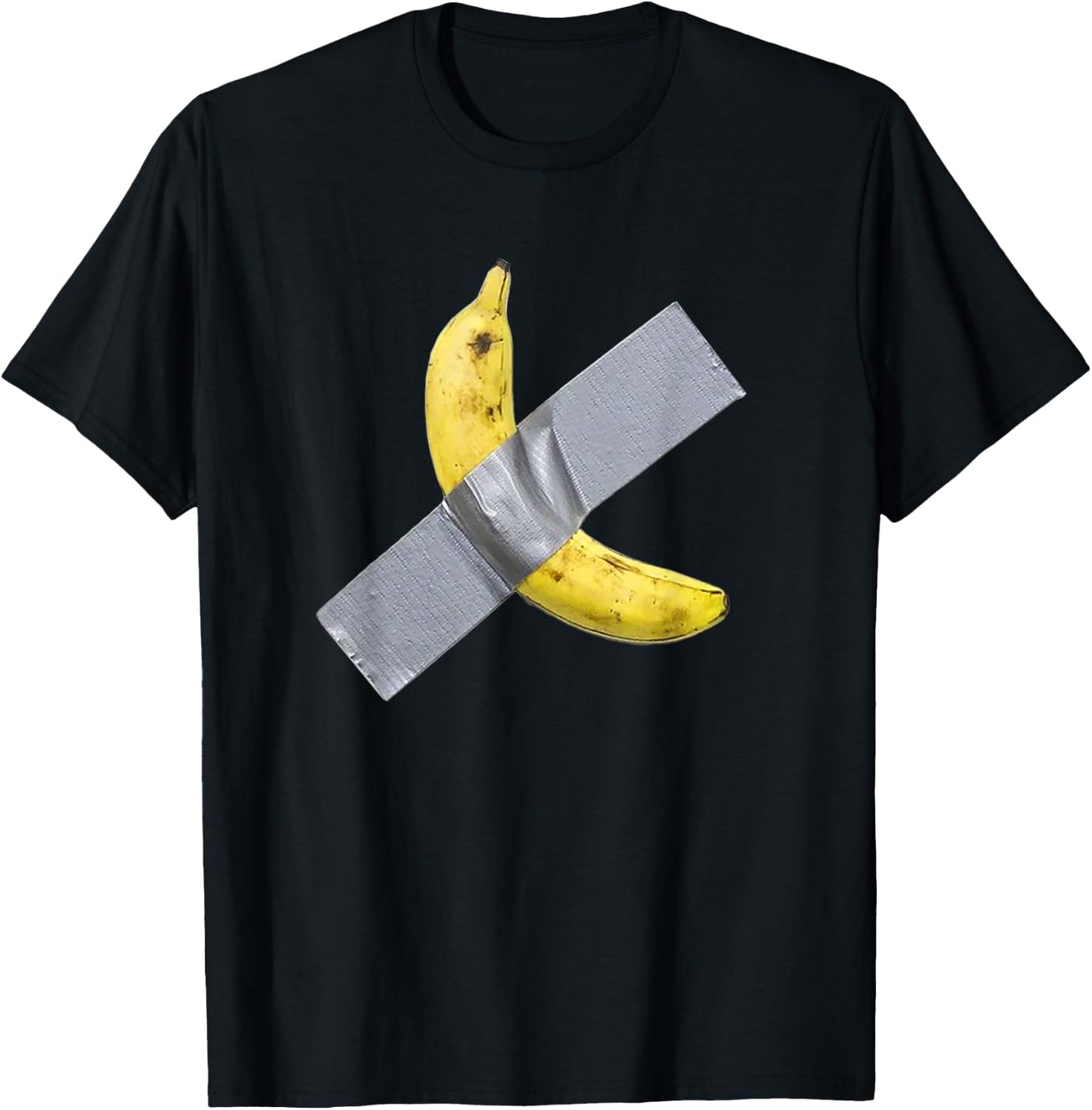 Funny Banana Duct Tape Art T-Shirt - T-Shirt | Black