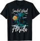 Family Vacation Retro Sunset Florida Sanibel Island T-Shirt - T-Shirt | Black