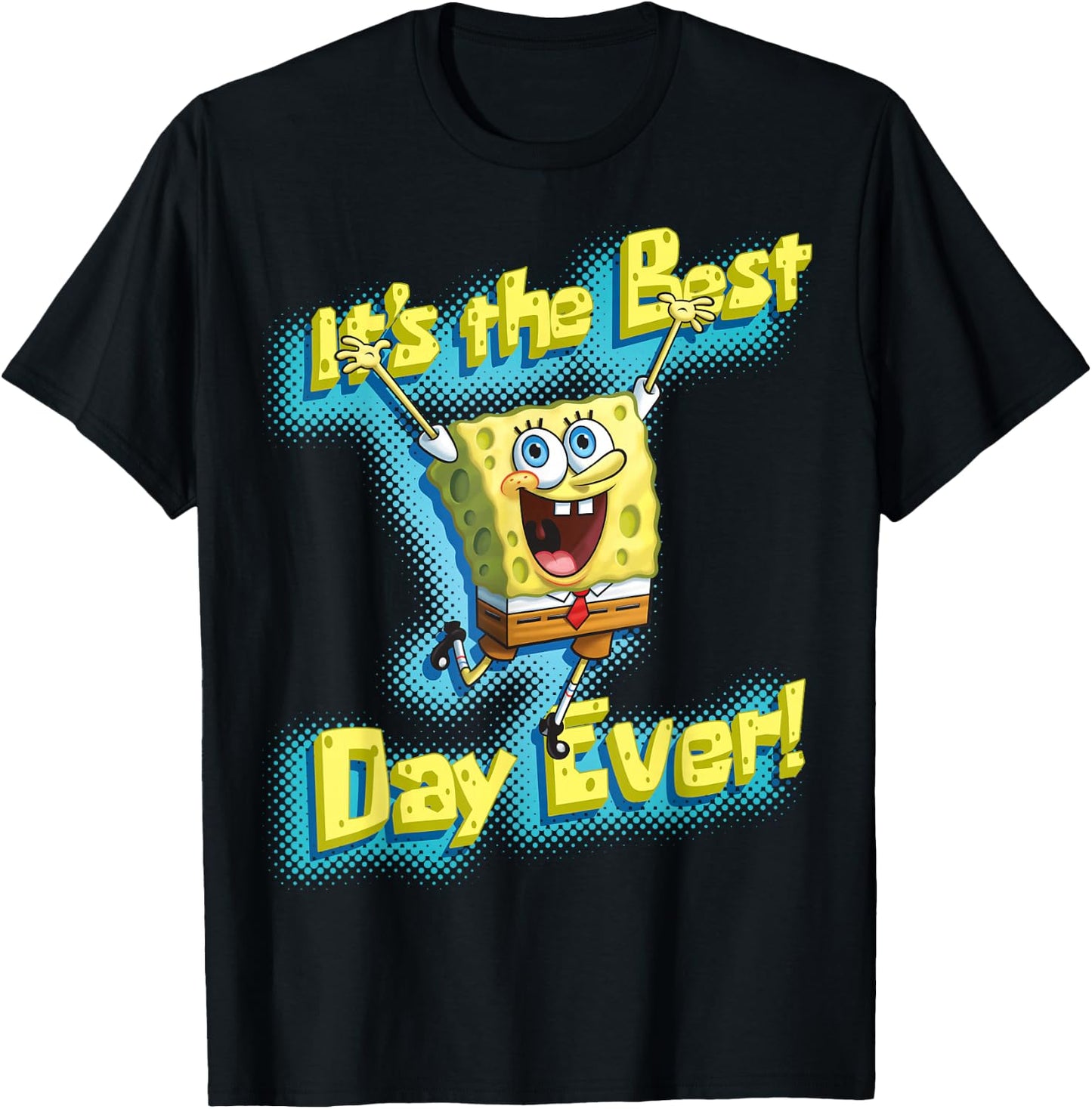 SpongeBob SquarePants It's the best day ever! T-Shirt - T-Shirt | Black