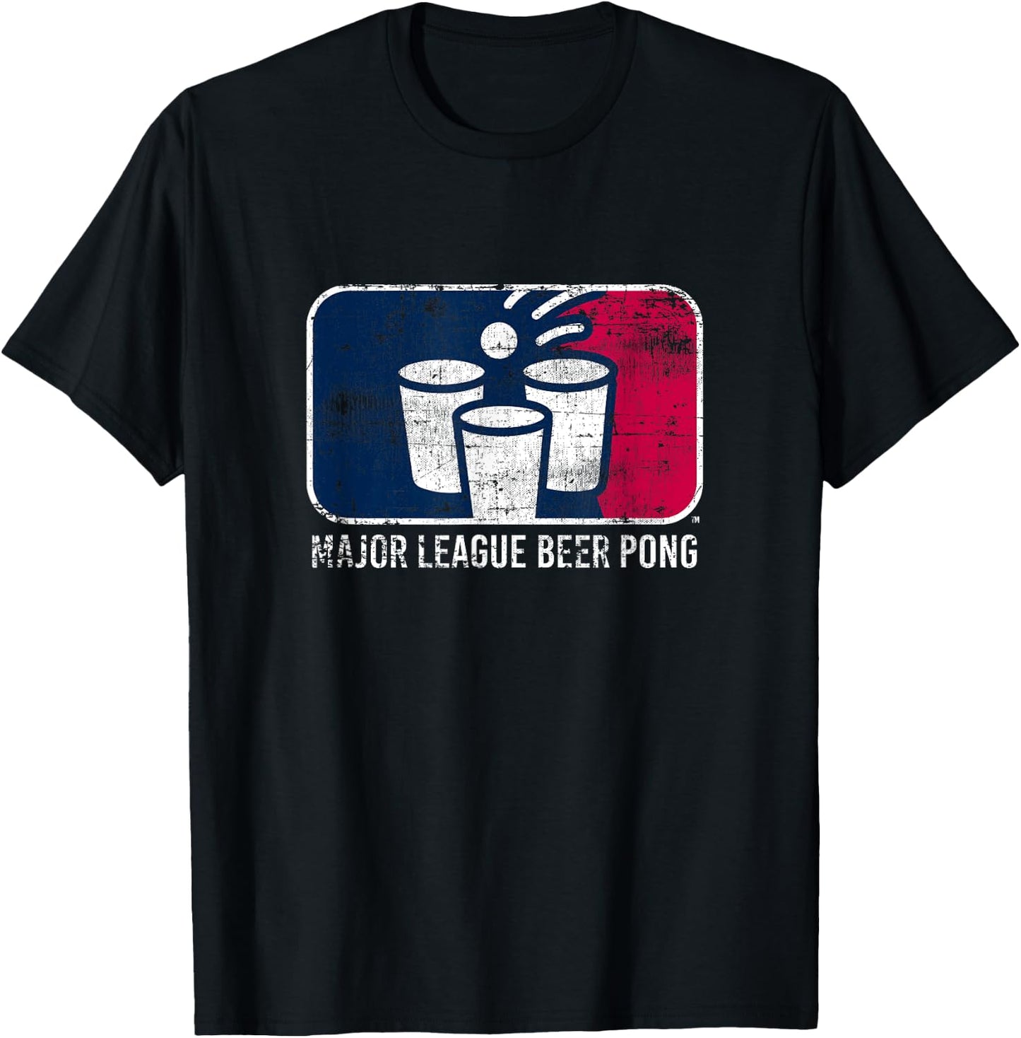 Major League Beer Pong College Sports T-Shirt - T-Shirt | Black