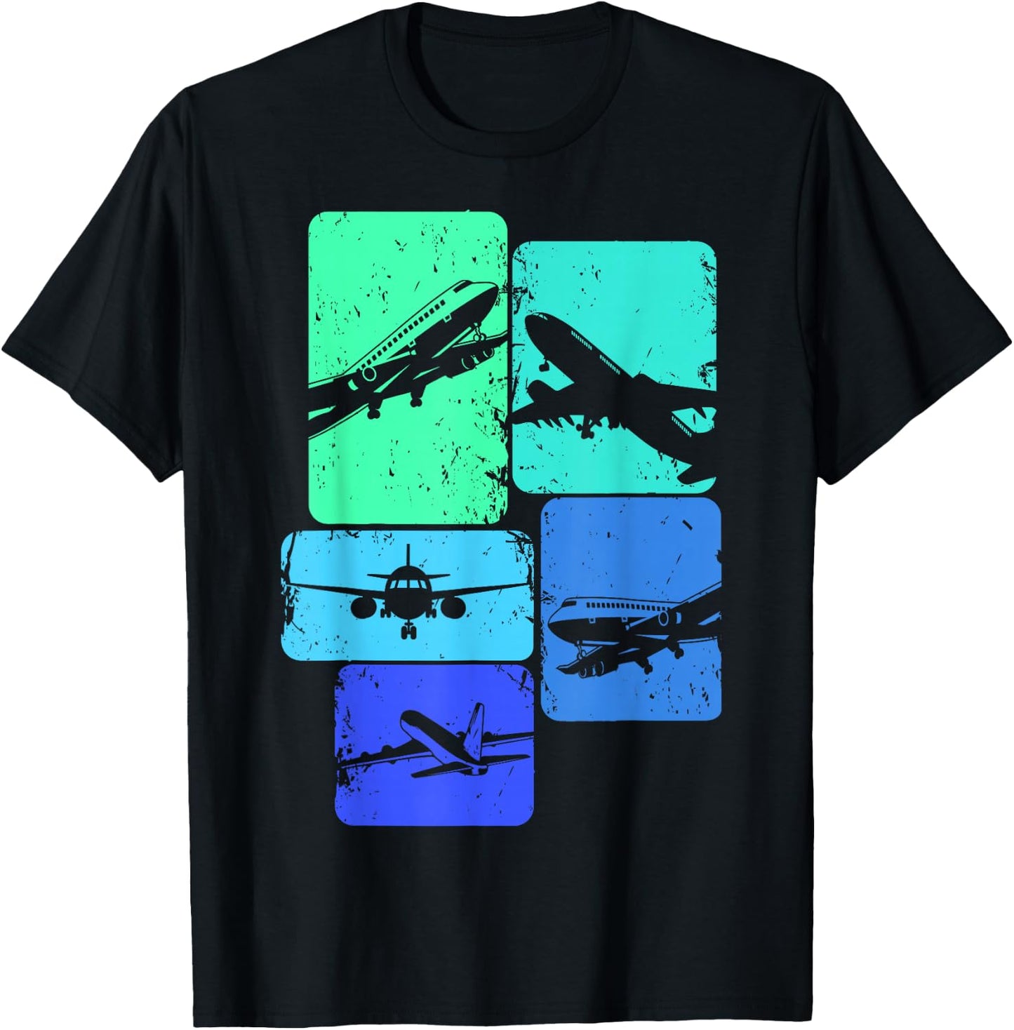 Airplane Pilot Plane Men Toddler Boys Kids T-Shirt - T-Shirt | Black