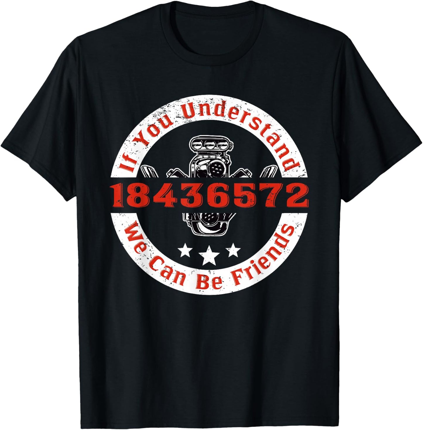 Mechanic Car Mechanic 18436572 V8 Mechanical Engineer T-Shirt - T-Shirt | Black