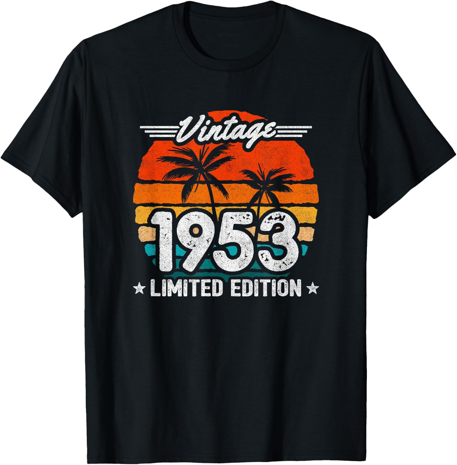 1953 Limited Edition - 1953 Birthday Year - Vintage 1953 T-Shirt - T-Shirt | Black
