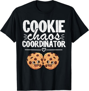 Cookie Chaos Coordinator Funny Scout Leader Cookie Dealer T-Shirt - T-Shirt | Black