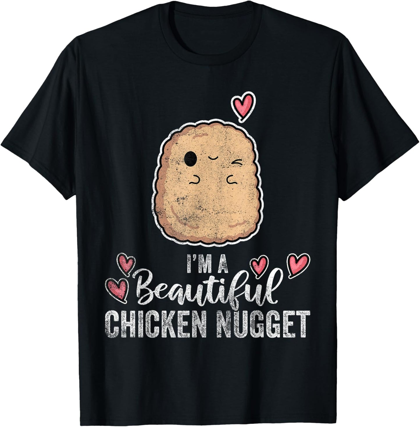 Ich bin ein schönes Chicken Nuggets Women Youth Children T-Shirt - T-Shirt | Black