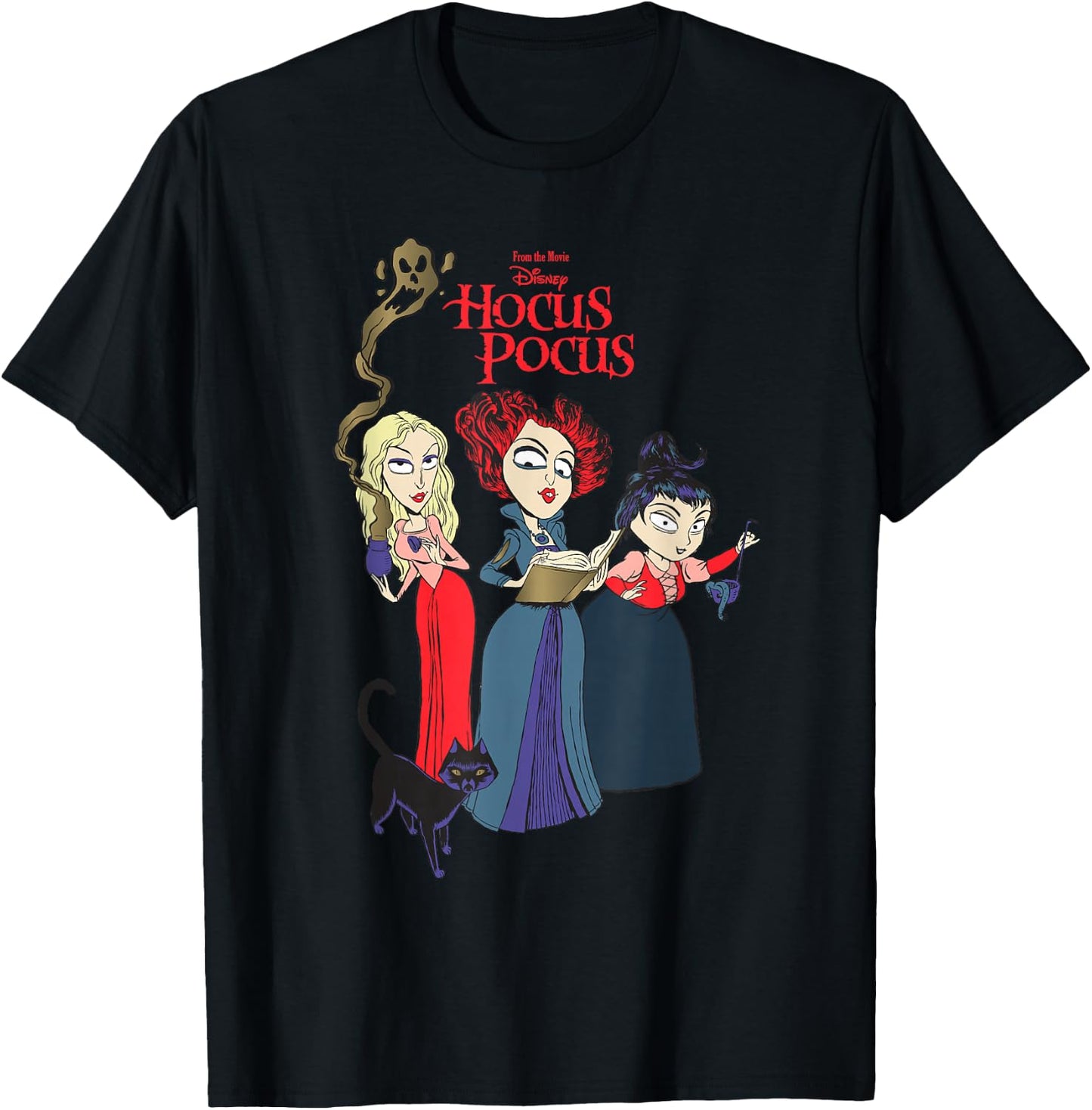 Disney Hocus Pocus Sanderson Sisters Witch T-Shirt - T-Shirt | Black