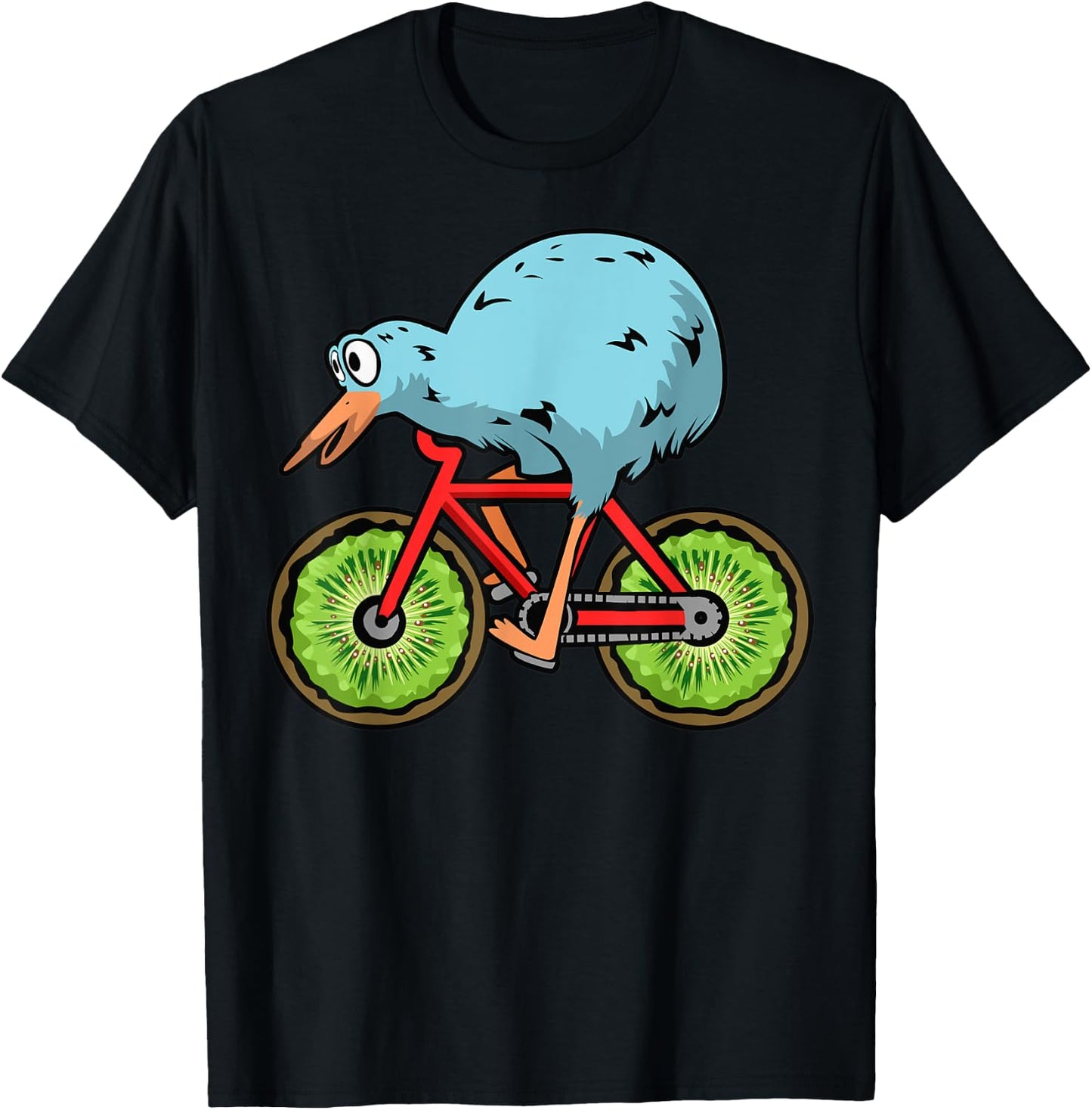 Funny Kiwi Gift Women Cool Kiwi Bird New Zealand T-Shirt - T-Shirt | Black