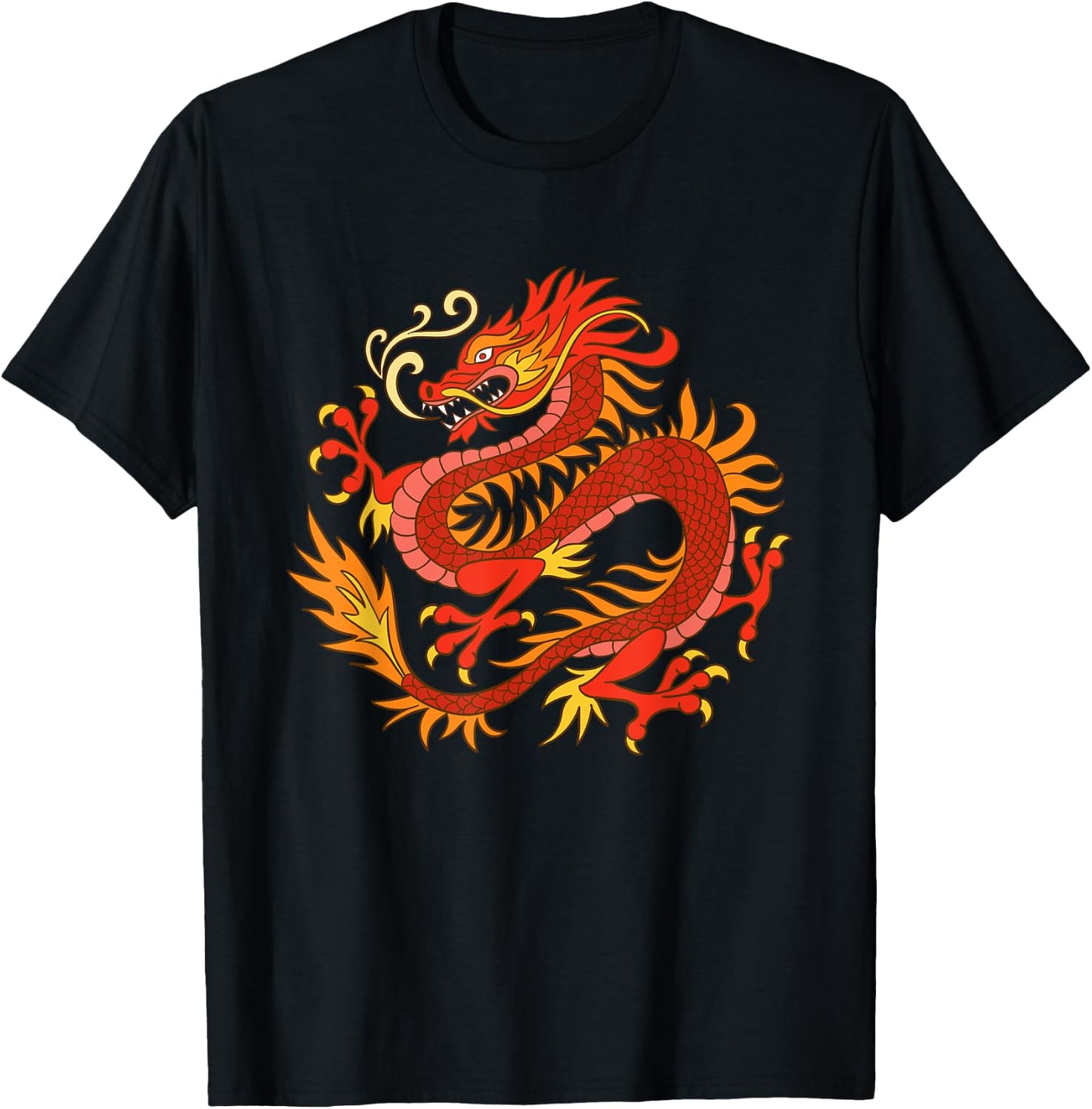 Asian Dragon T-Shirt - T-Shirt | Black