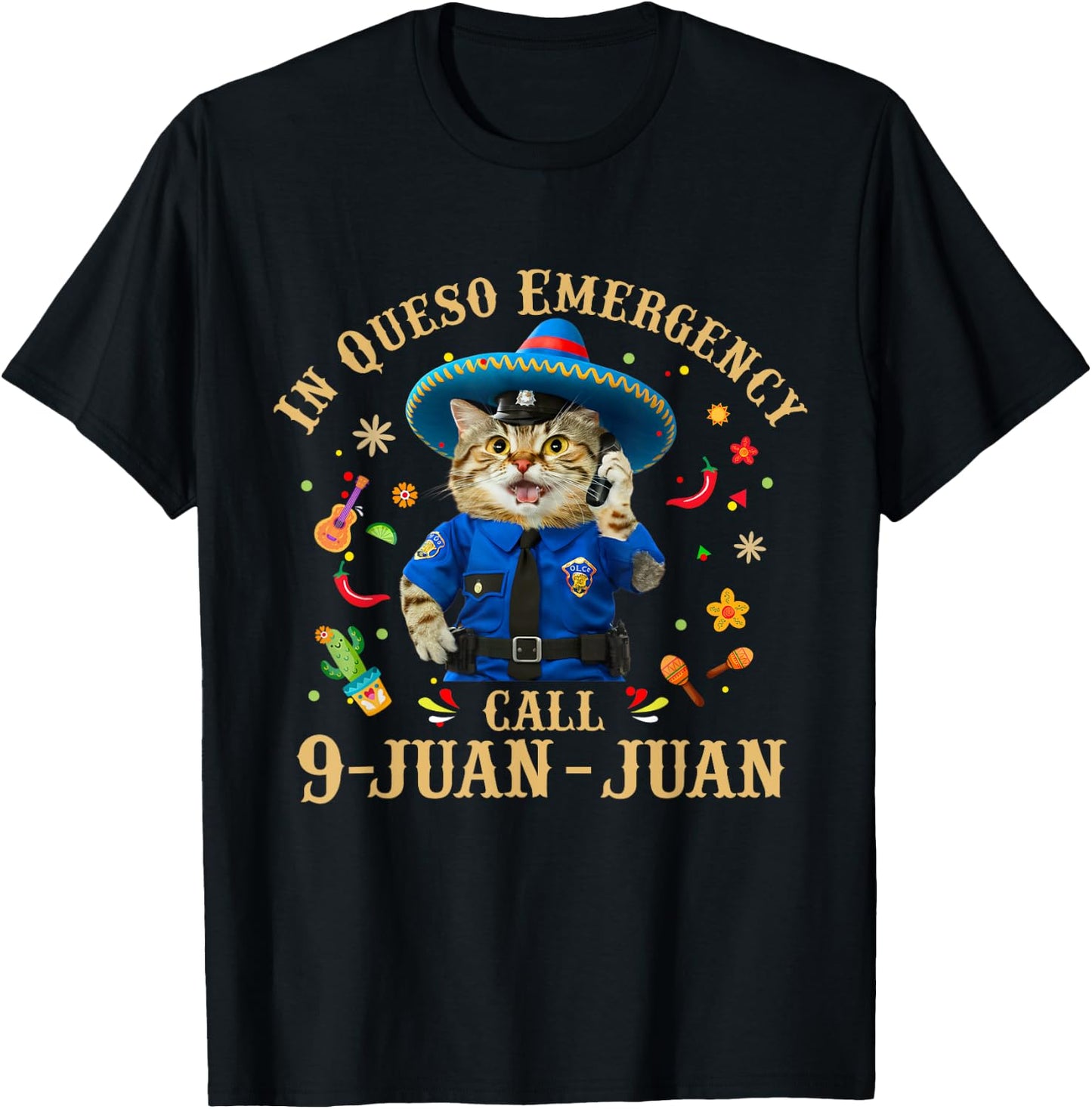 Funny Cinco De Mayo Paramedic Tacos Cat Lover 911 Dispatcher Men Women T-Shirt - T-Shirt | Black