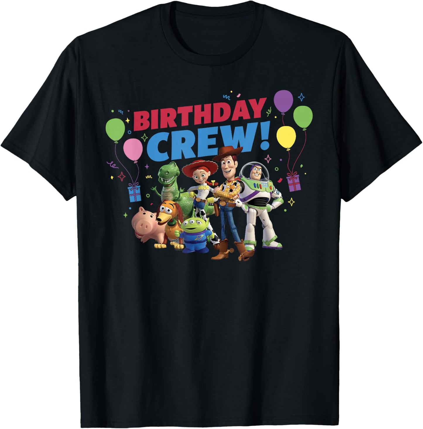 Disney and Pixar's Toy Story Family Party Birthday Crew T-Shirt - T-Shirt | Black