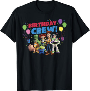 Disney and Pixar's Toy Story Family Party Birthday Crew T-Shirt - T-Shirt | Black