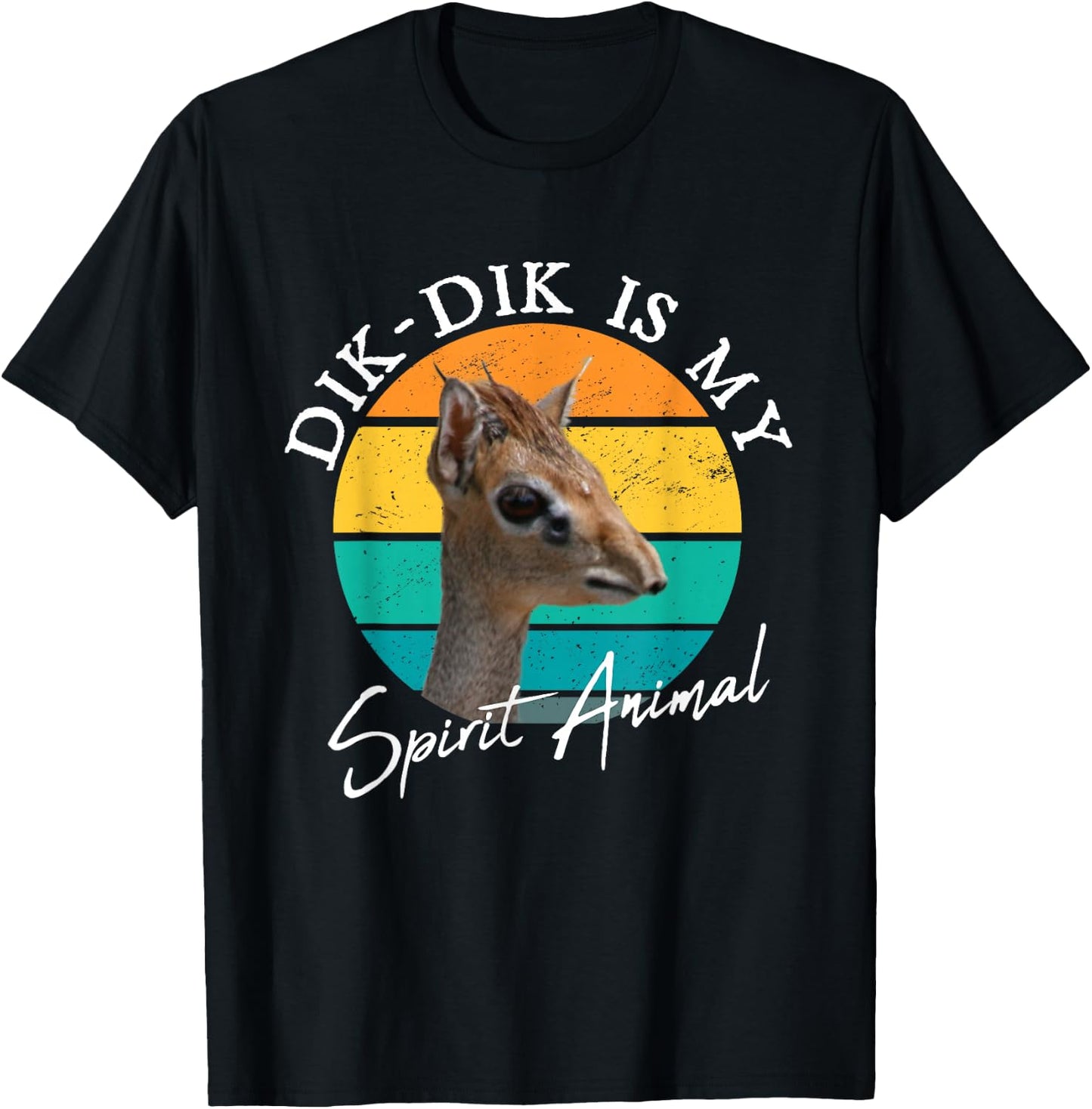 Dik Dik Is My Spirit Antelope Wildlife Africa T-Shirt - T-Shirt | Black