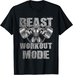 Gorilla Beast Workout Mode Lifting Weights Fitness Gym T-Shirt - T-Shirt | Black