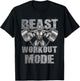 Gorilla Beast Workout Mode Lifting Weights Fitness Gym T-Shirt - T-Shirt | Black