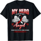 My Hero Is Now My Angel Adenoid Cystic Carcinoma Awareness T-Shirt - T-Shirt | Black